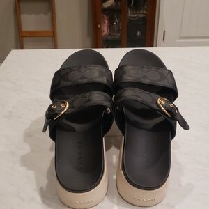 Coach Black Women's Sandals Size 7